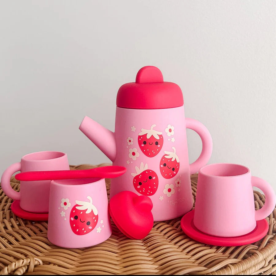 Strawberry Patch Silicone Tea Set Cover