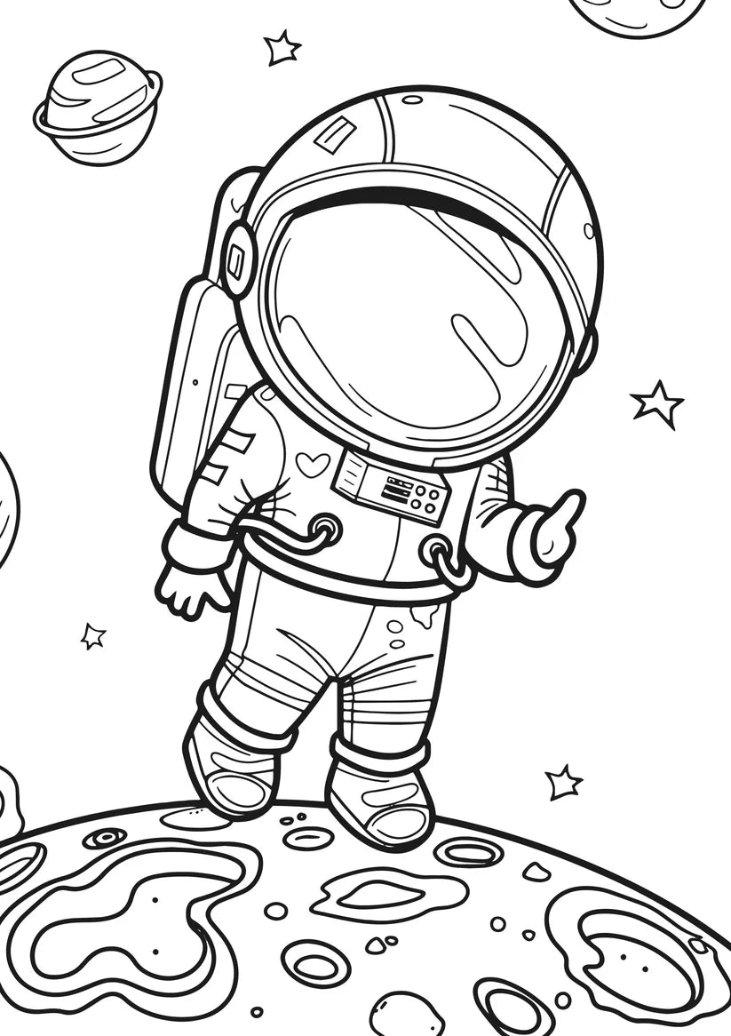 Space Race XXL Coloring Book Cover