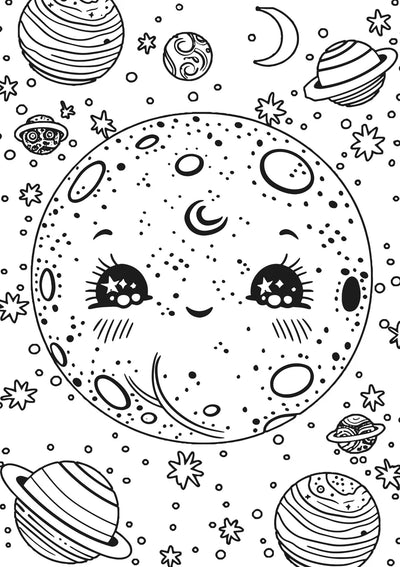 Space Race XXL Coloring Book Preview #6