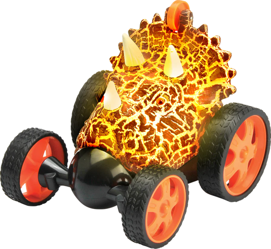 Tomfoolery Toys | Spike! Triceratops LED Car