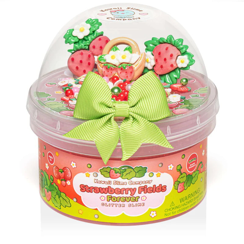 Tomfoolery Toys | Strawberry Fields Forever Glitter Slime