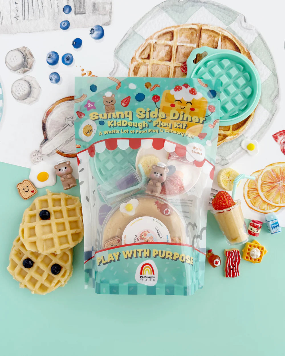 Tomfoolery Toys | Sunny Side Diner KidDough Play Kit