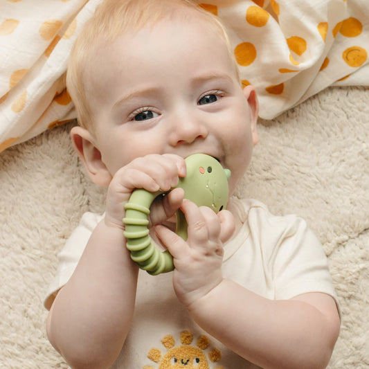 Tomfoolery Toys | Dino Silicone Teether