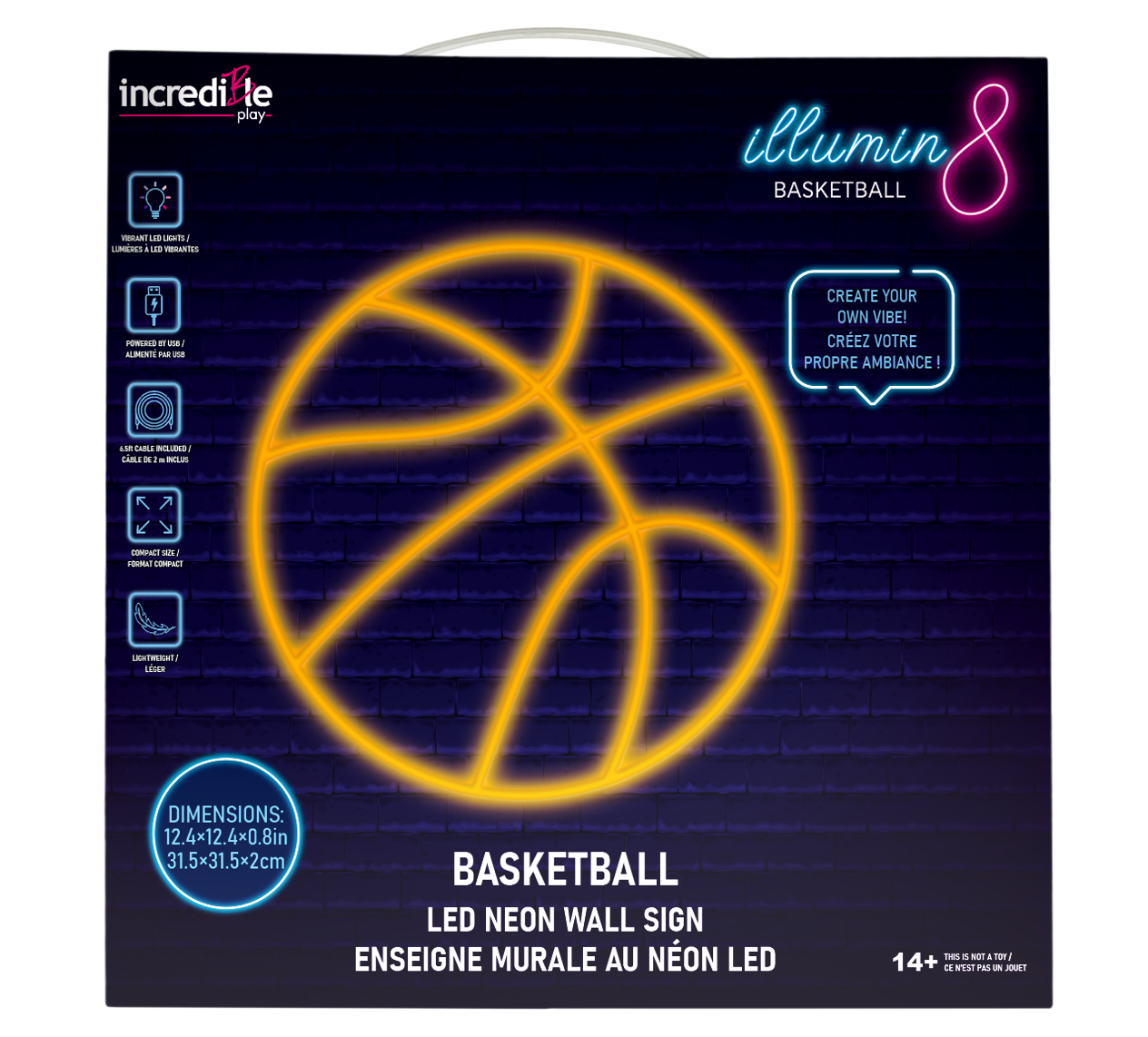 Tomfoolery Toys | Basketball Neon Sign