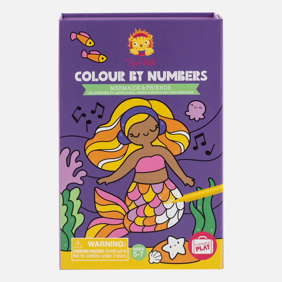 Color by Numbers: Mermaids and Friends Cover