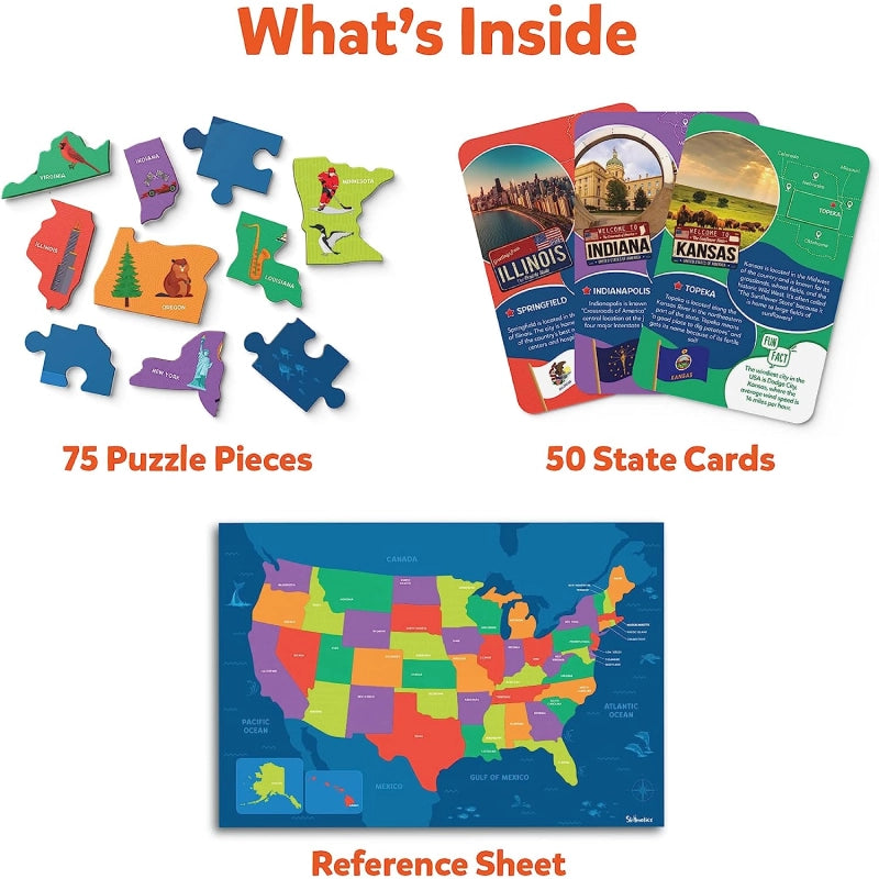 United States Map Puzzle Cover
