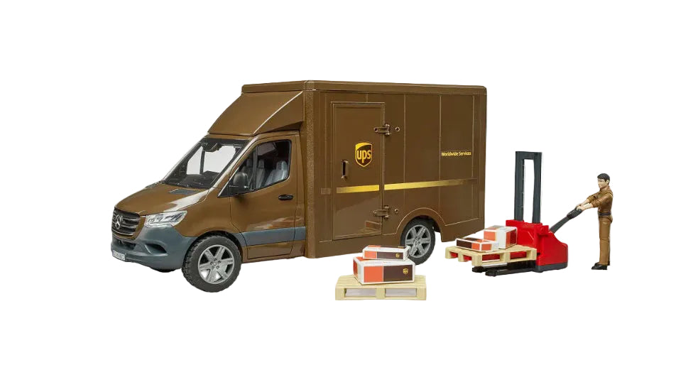 MB Sprinter UPS w/ Driver & Accessories Cover