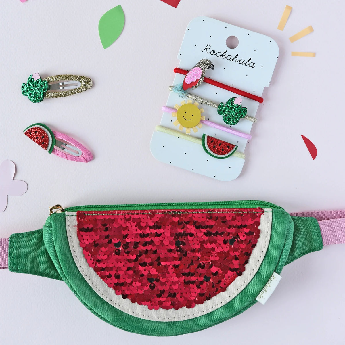 Glitter Cactus & Watermelon Clips Cover