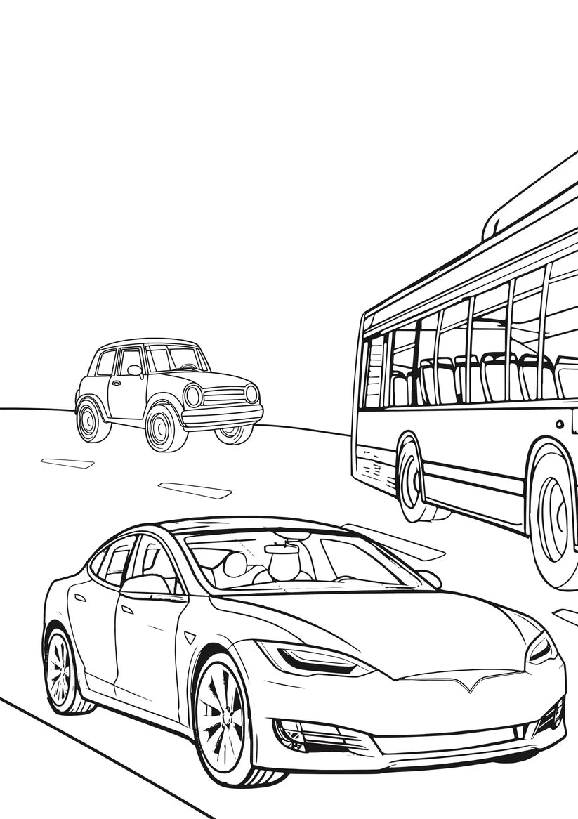 Wheels and Wings XXL Coloring Book Cover