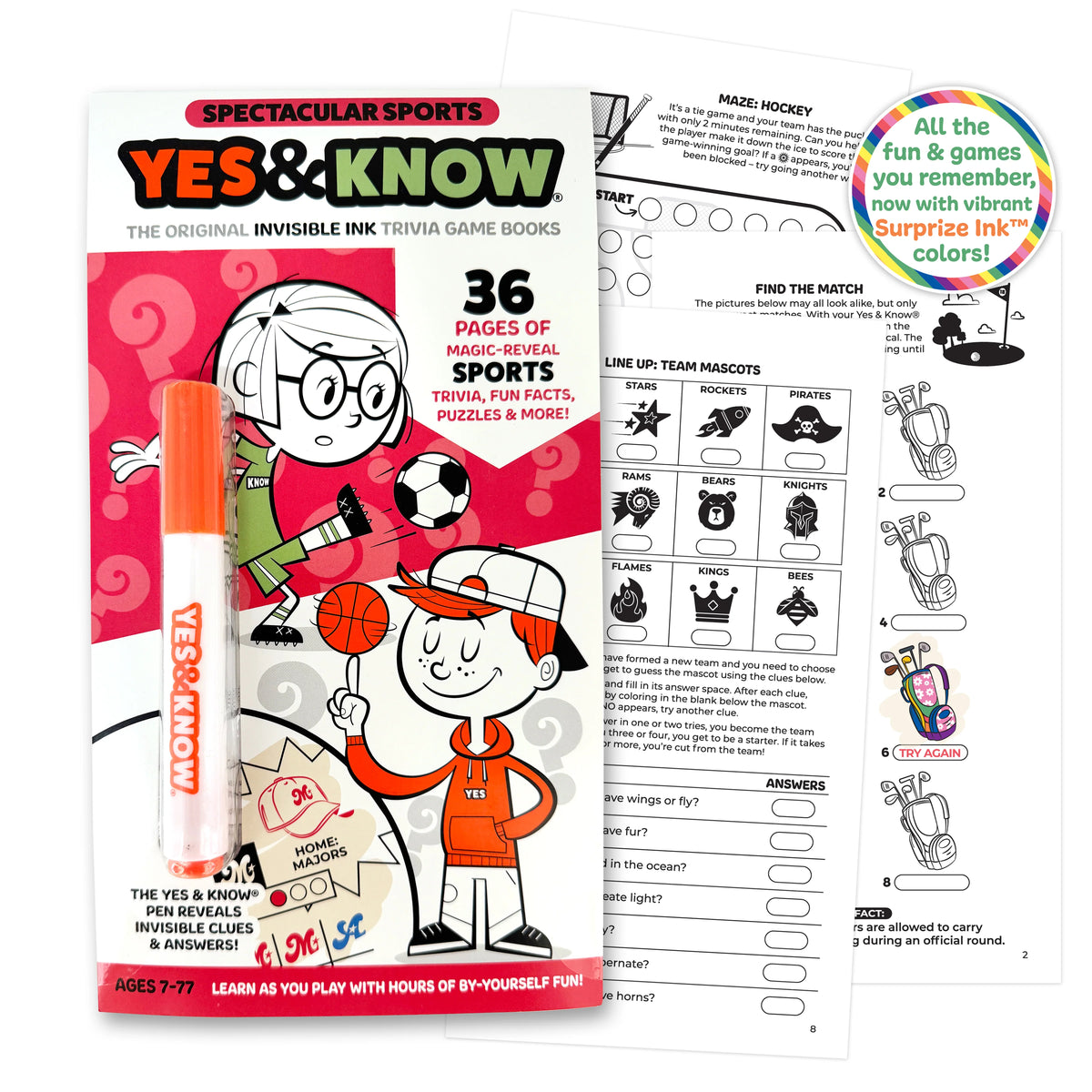 Yes & Know Trivia Game Books! Cover