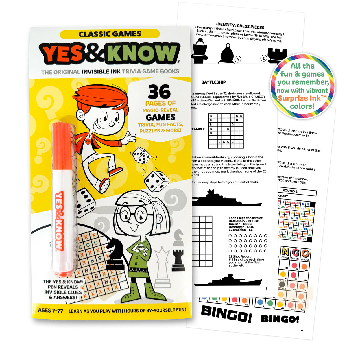 Yes & Know Trivia Game Books! Cover