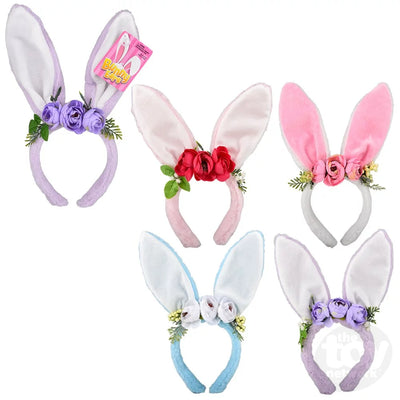 Plush Bunny Ears w/ Flowers Preview #1