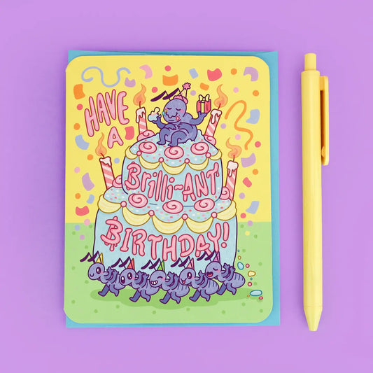 Tomfoolery Toys | Brilliant Ant Birthday Card