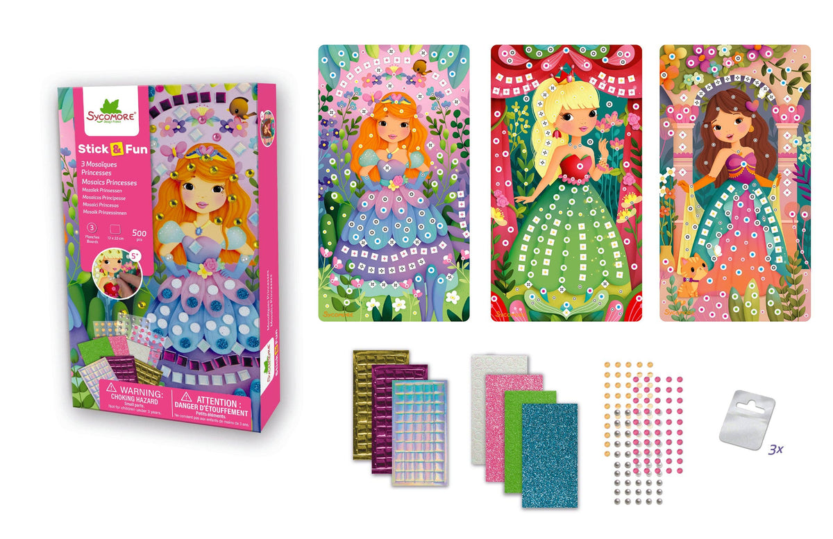Stick'N Fun: Mosaics Princesses Cover