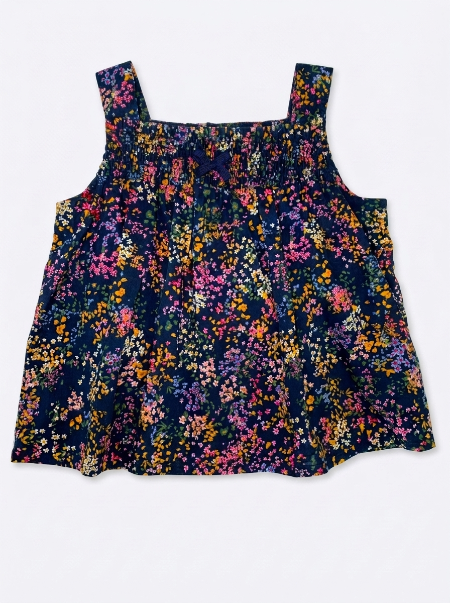 Floral Navy Top Cover
