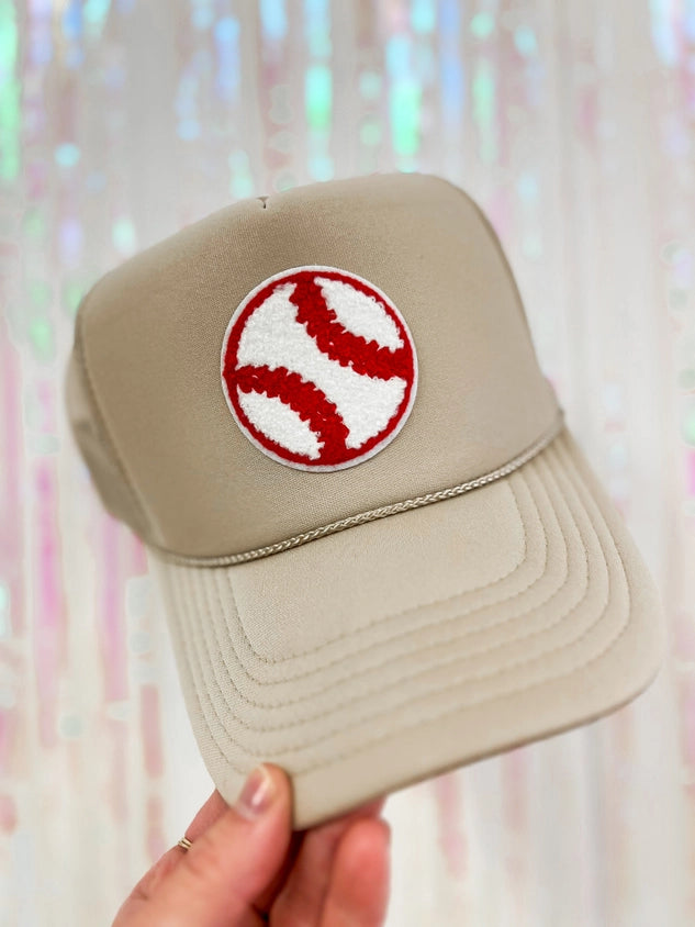Baseball Patch Trucker Hat Cover