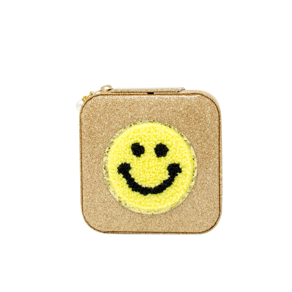 Happy Face Sparkle Jewelry Box Cover