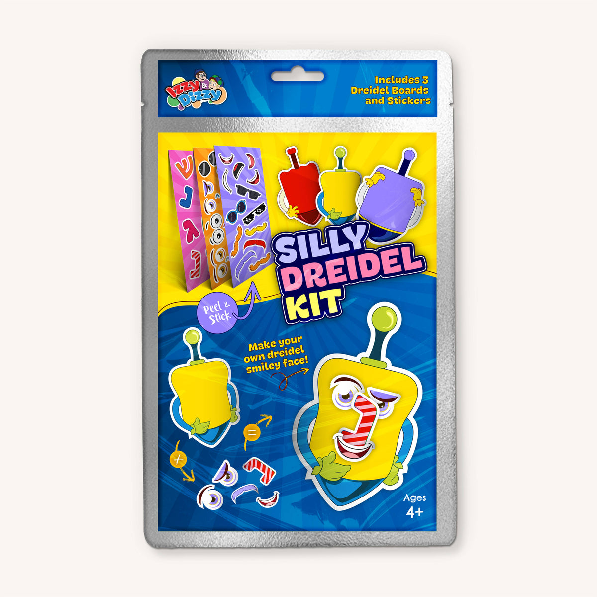 Silly Dreidel Sticker Making Kit Cover