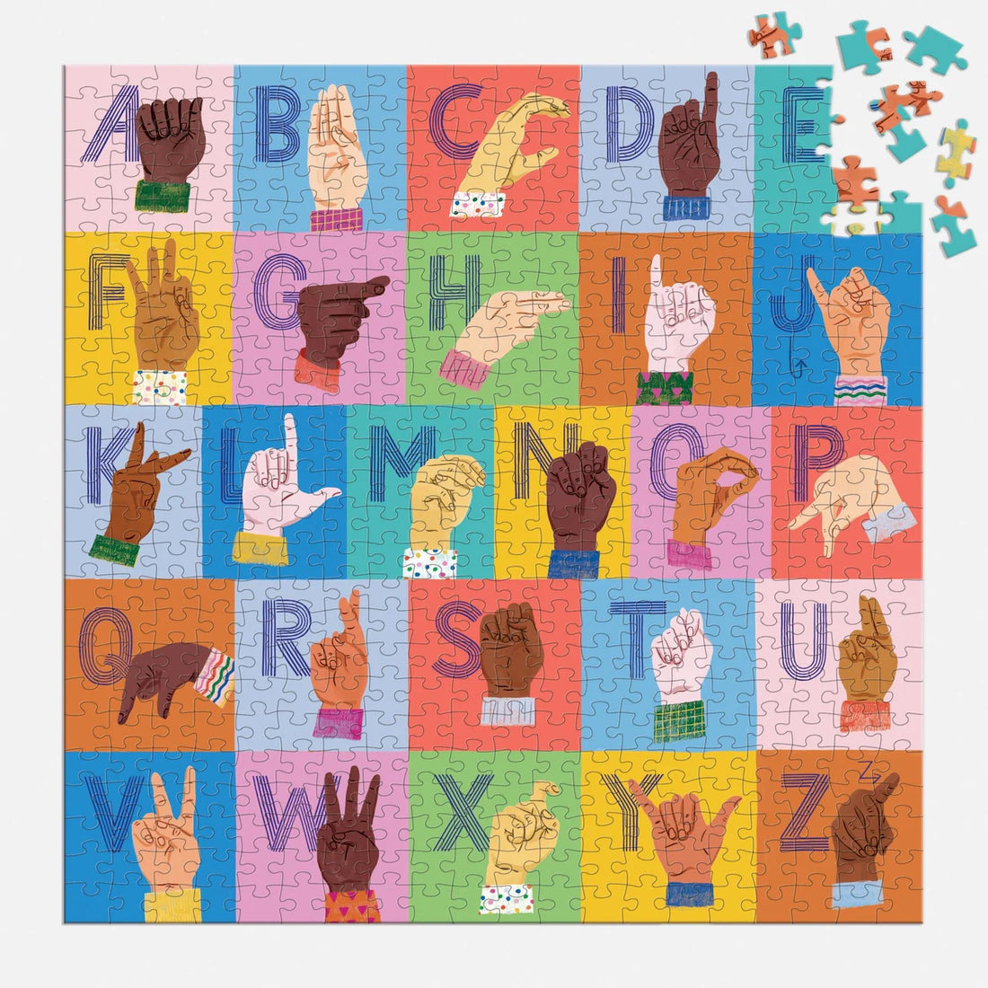 American Sign Language Alphabet Puzzle Preview #2