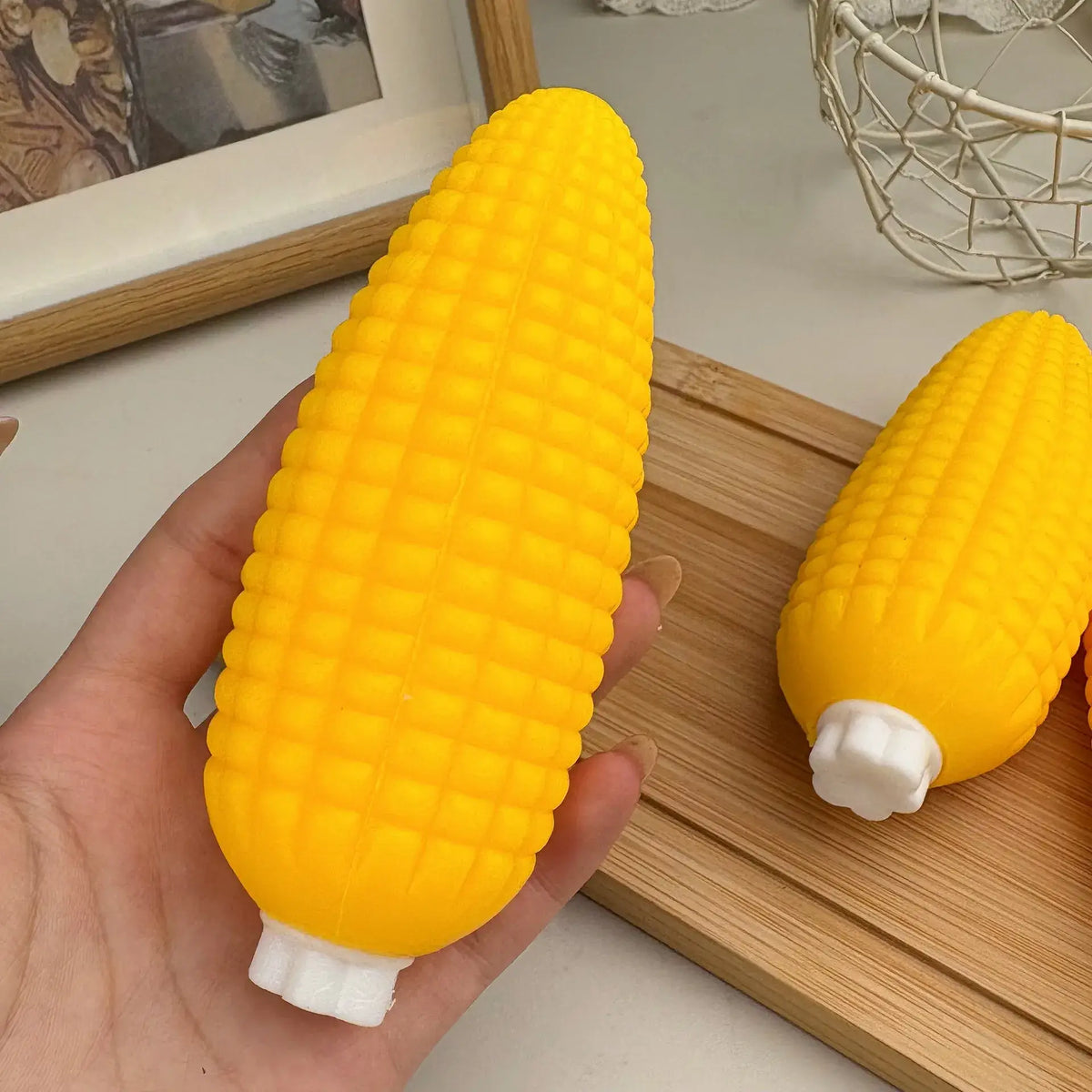 Crunchy Block-Filled Corn Squishy Cover