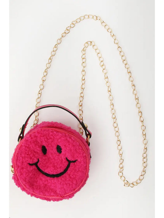 Tomfoolery Toys | Smiley Sherpa Purse