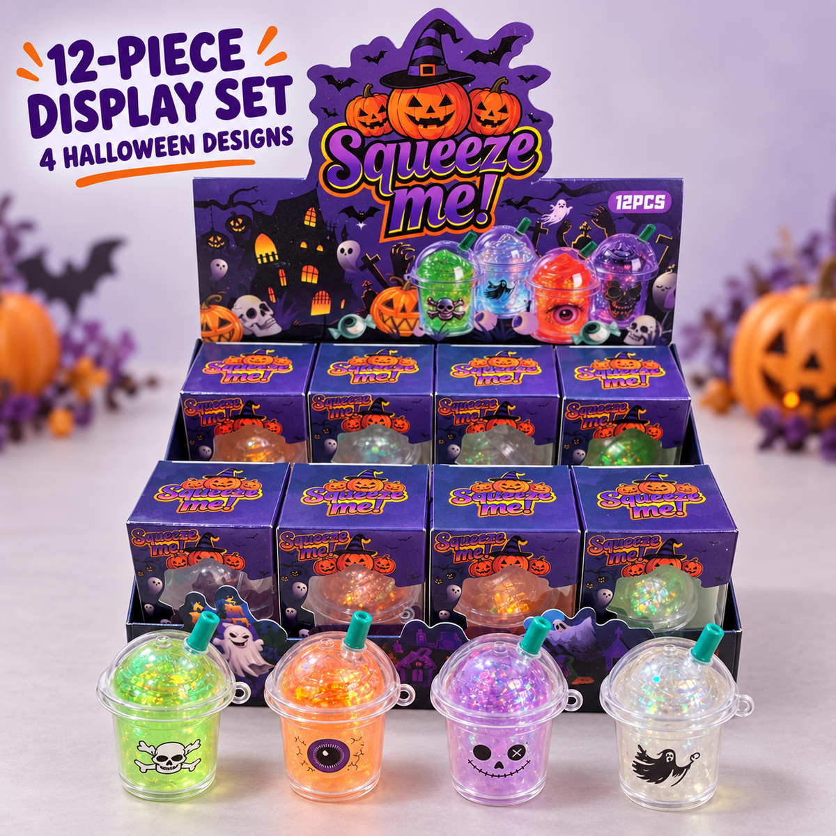 Halloween Milk Tea Cup Squishy Cover