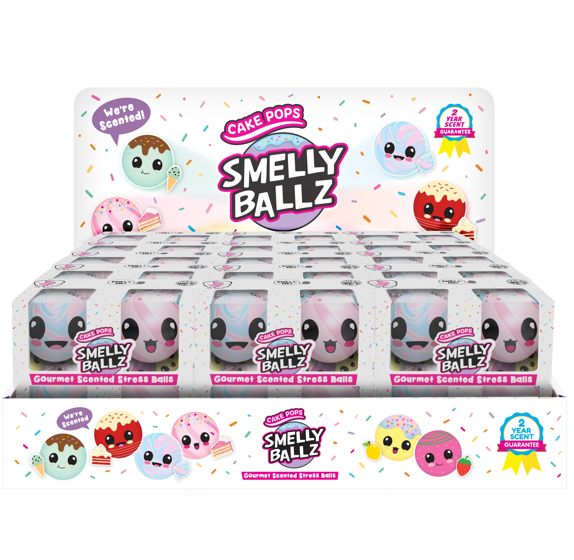 Tomfoolery Toys | Cake Pops Smelly Ballz Stress Balls
