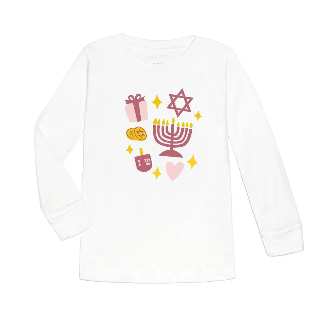 Tomfoolery Toys | Hanukkah Doodle Long Sleeve