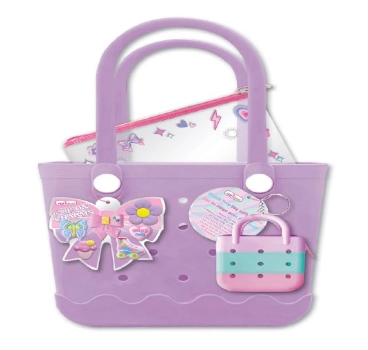 Bowtiful Carry All Beach Tote Bag w/ Charms Cover