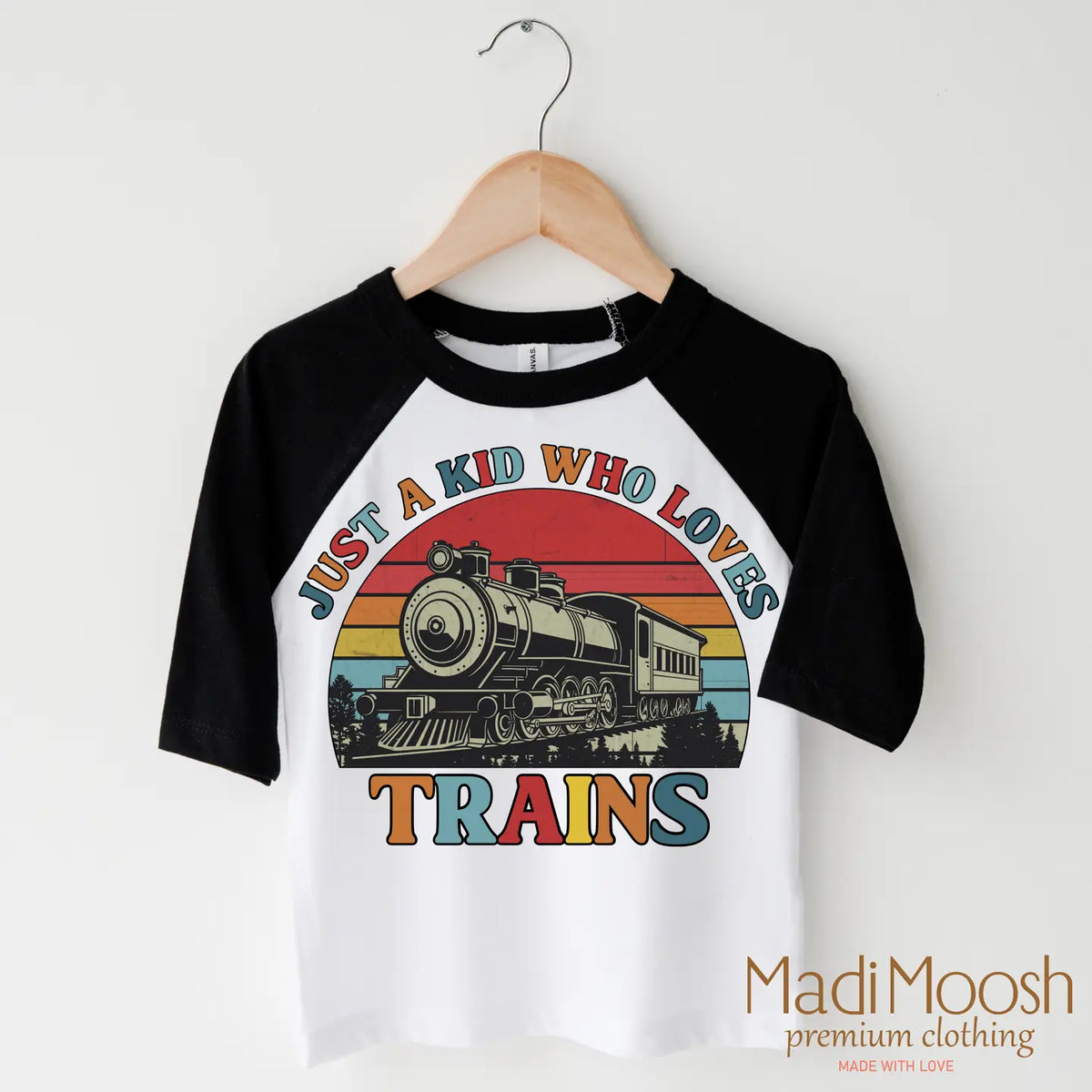 Just A Kid Who Loves Trains Shirt Cover