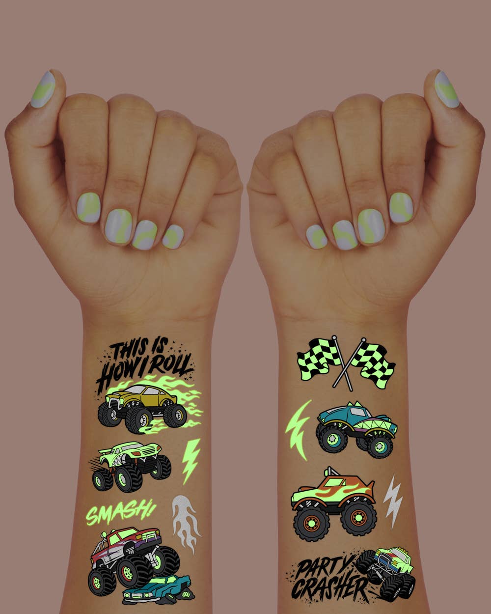 Monster Truck Glo Tattoos Cover