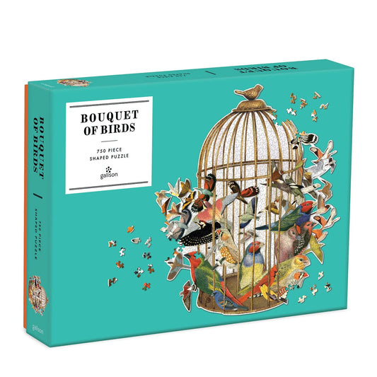 Tomfoolery Toys | Bouquet of Birds Shaped Puzzle