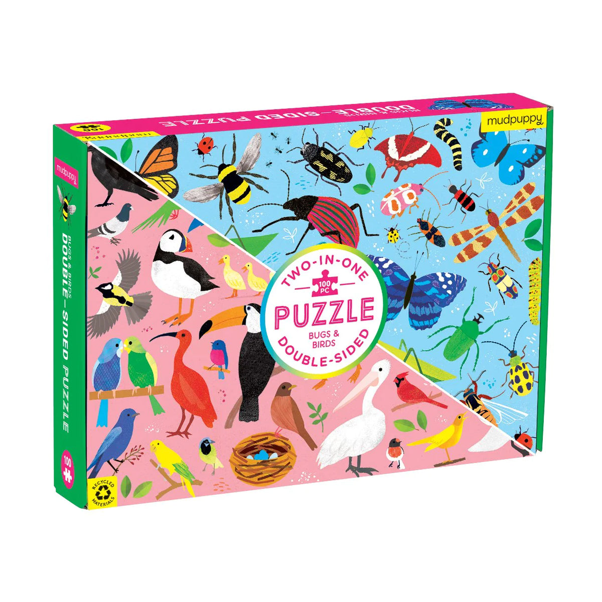 Bugs & Birds Double-sided Puzzle Cover