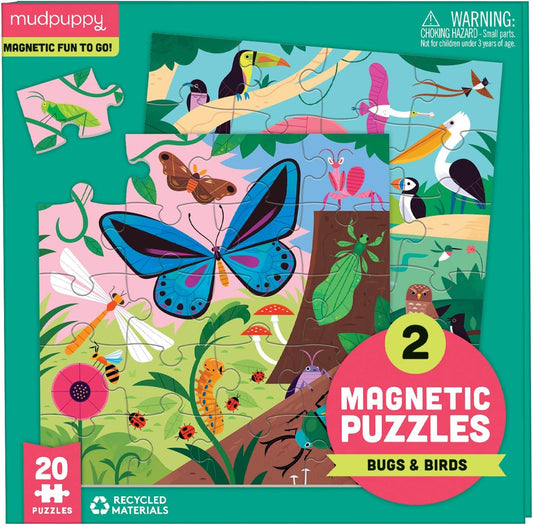 Tomfoolery Toys | Bugs & Birds Magnetic Puzzles