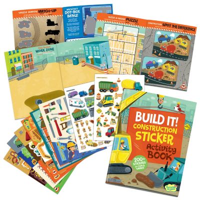 Build It! Construction Sticker Activity Book Cover