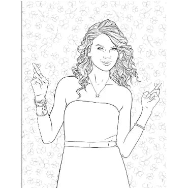 Taylor Swift Coloring & Activity Book Preview #2