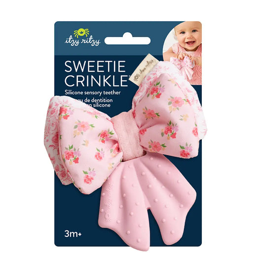 Tomfoolery Toys | Sweet Crinkle Teether Bow