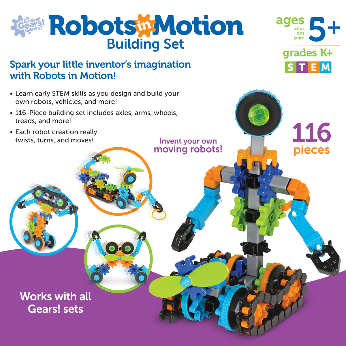 Gears! Gears! Gears! Robots in Motion Cover