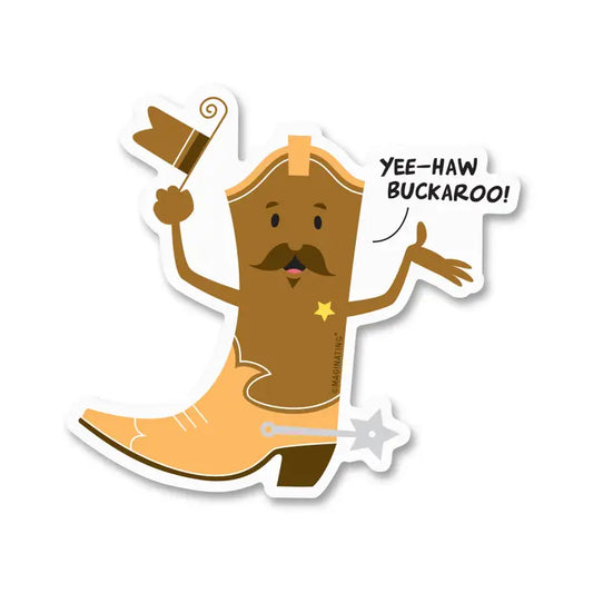 Tomfoolery Toys | Yee-haw Buckaroo Sticker