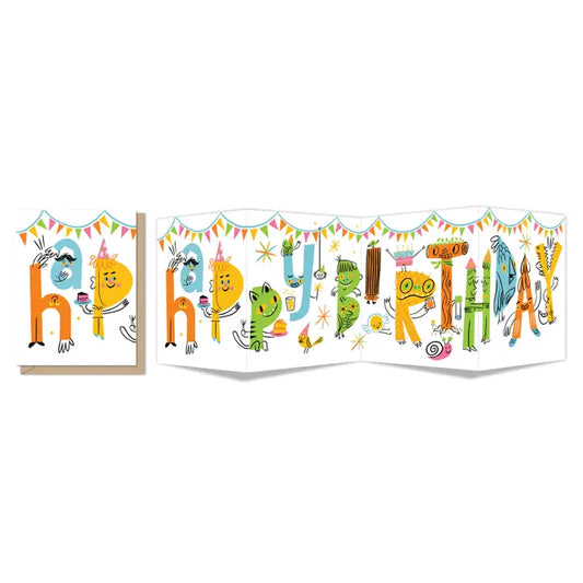 Tomfoolery Toys | Birthday Critters Quad-fold Card