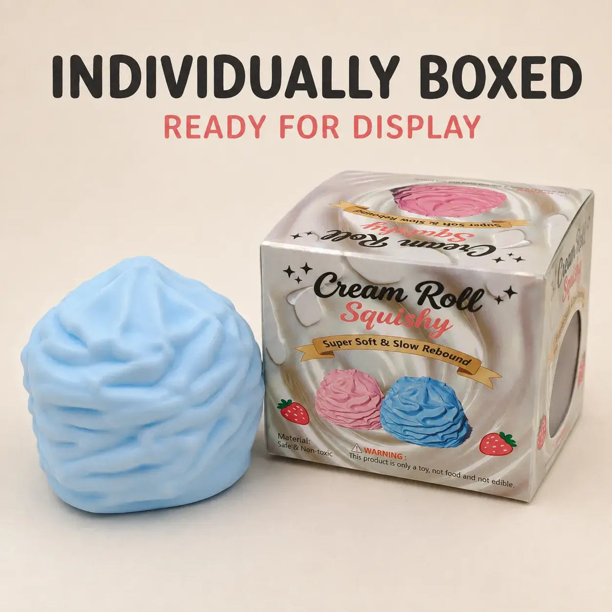 Pastel Cream Swirl Squishy Cover