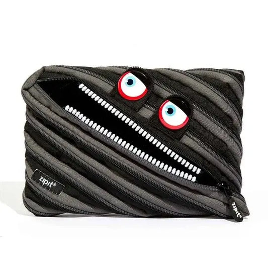 Tomfoolery Toys | Black Wildlings Jumbo Pencil Case