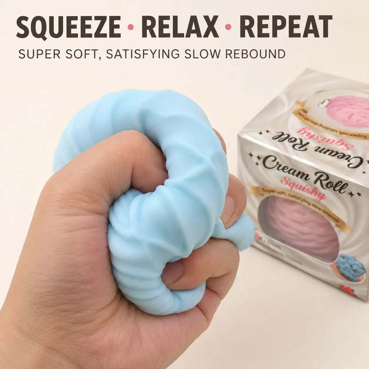Pastel Cream Swirl Squishy Cover