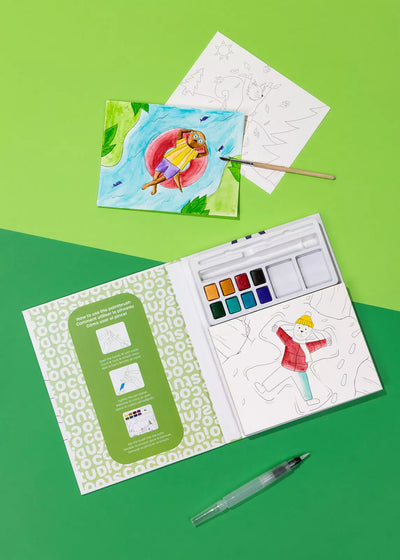 Forest Watercolor Painting Book Preview #1