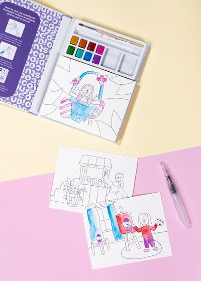 Garden Party Watercolor Painting Book Preview #3