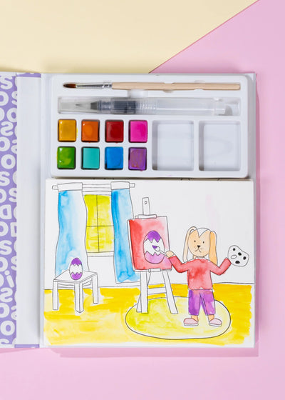 Garden Party Watercolor Painting Book Preview #5