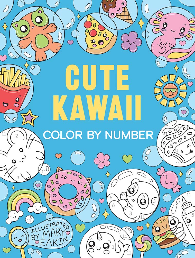 Cute Kawaii! Color by Number Cover