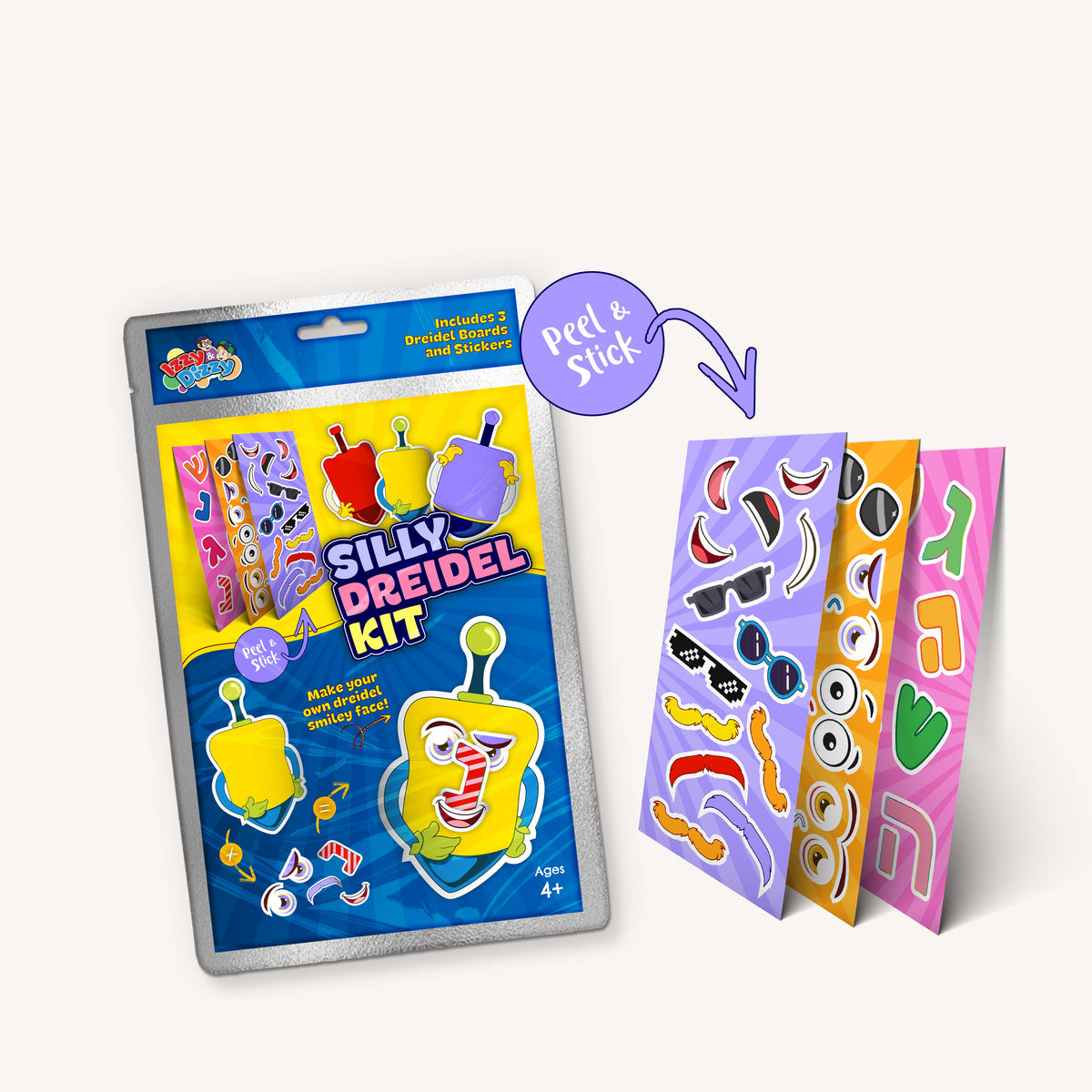 Silly Dreidel Sticker Making Kit Cover