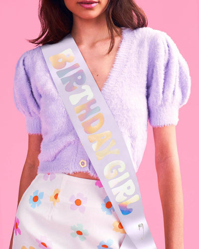 Birthday Girl Lavender Sash Preview #2