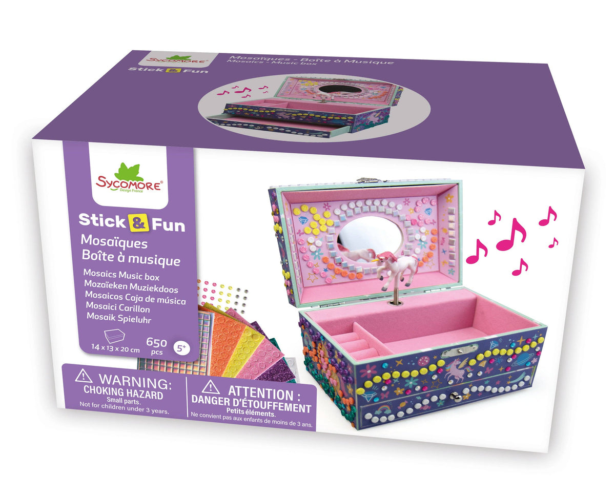 Stick'N Fun: 3D Mosaics Music Box Unicorn Cover